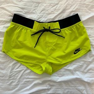 Lime Nike Women's Running Shorts. Size Small